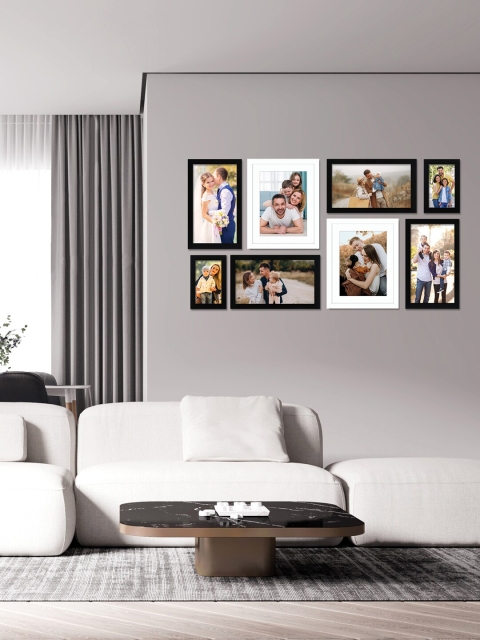 

RANDOM Set Of 8 Black & White Individual Photo Frames