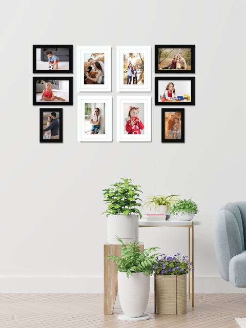 

RANDOM Set Of 10 Black & White Solid Individual Photo Frames