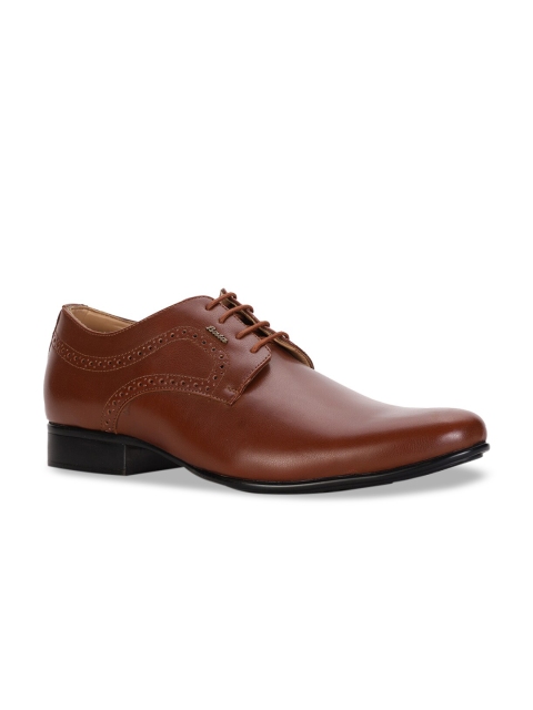 

Bata Men Tan-Coloured Solid Formal Derbys