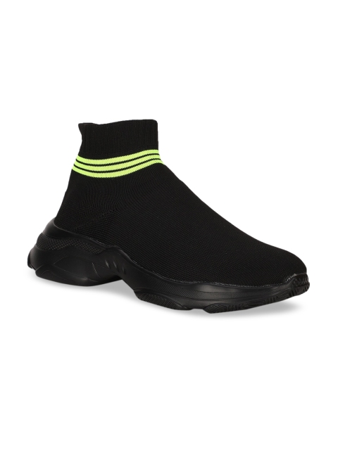 

Bruno Manetti Men Black Slip-On Sneakers