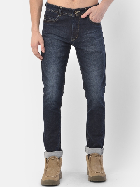 

COBB Men Blue Slim Fit Clean Look Light Fade Jeans