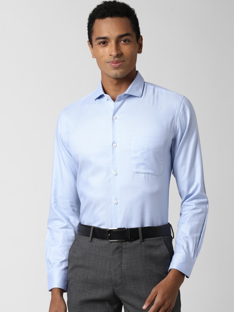 

Peter England Elite Men Blue Slim Fit Pure Cotton Formal Shirt
