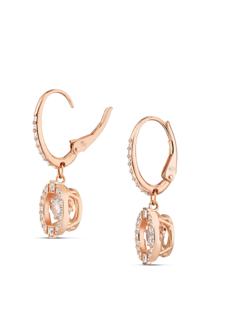 

SWAROVSKI Rose Gold & White Sparkling Dance Pierced Earrings