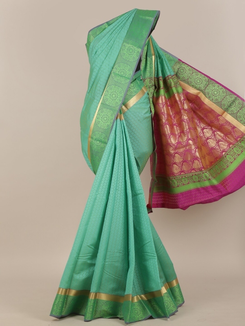 

Pothys Sea Green Woven Design Zari Art Silk Saree