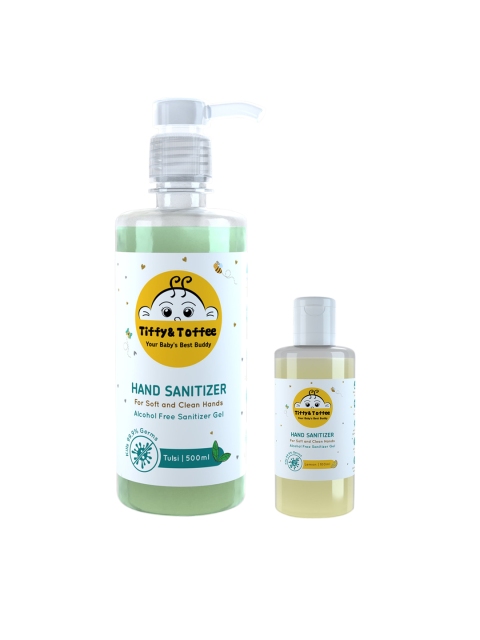 

Tiffy & Toffee Tulsi & Lemon Non-Alcoholic Hand Sanitizer Combo 600 ml, White