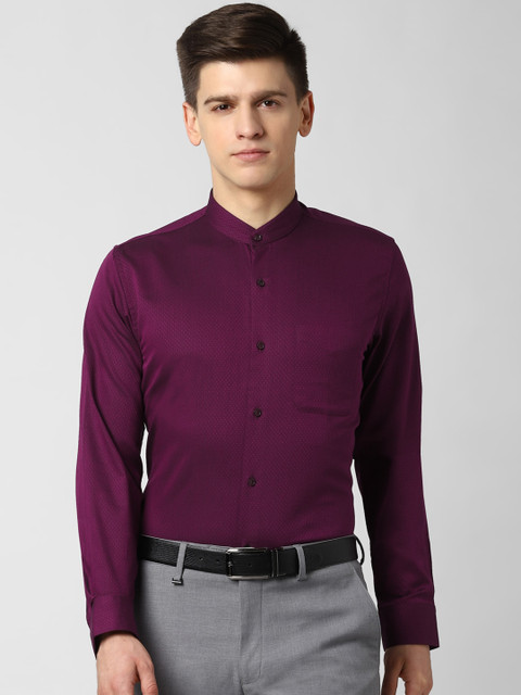 

Peter England Men Purple Slim Fit Casual Shirt