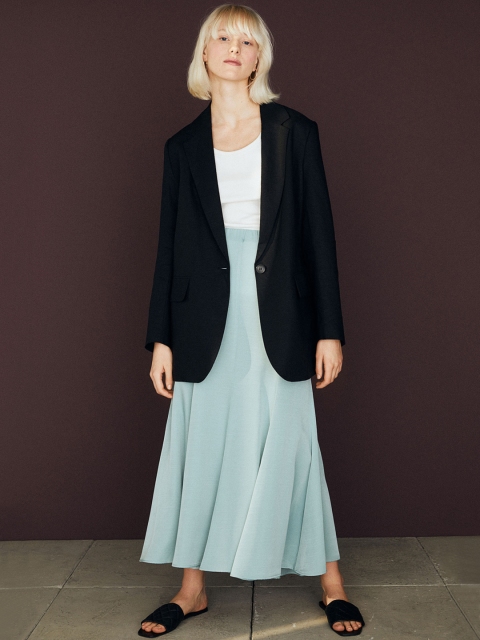 

H&M Women Blue Solid A-Line Long Skirt