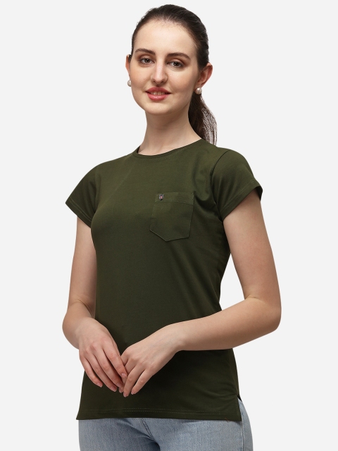 

OM SAI LATEST CREATION Green Regular Top