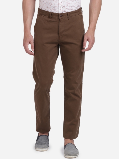 

Crocodile Men Brown Slim Fit Regular Trousers