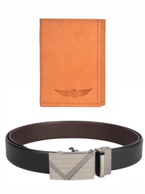 

CHRISTOPOLO Men Leather Accessory Gift Set, Black