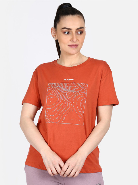 

hummel Women Rust Printed T-shirt