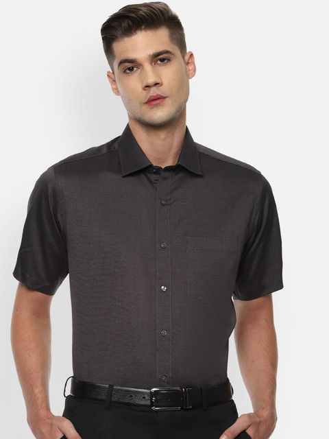 

Van Heusen Men Grey Casual Shirt