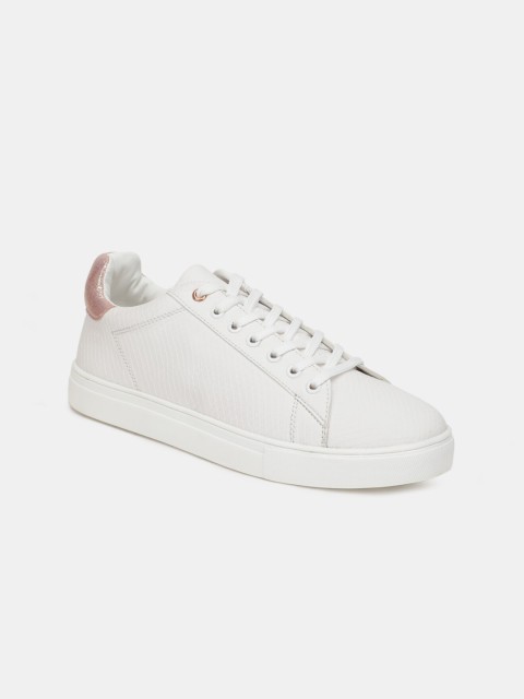

shoexpress Women Pink Textured PU Sneakers