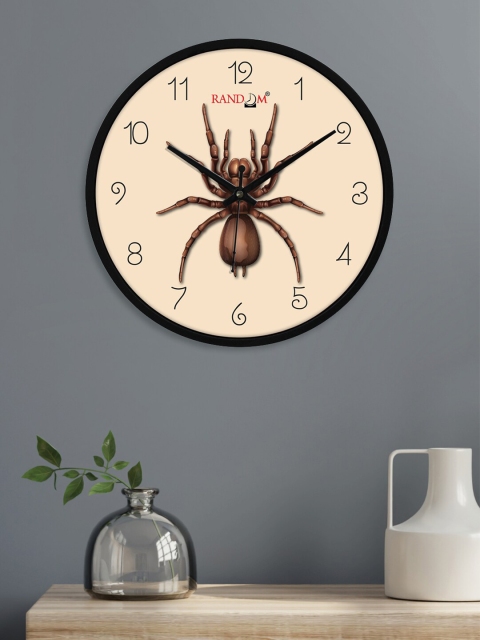 

RANDOM Black & Pink Printed Contemporary 24.1 cm Analogue Wall Clock
