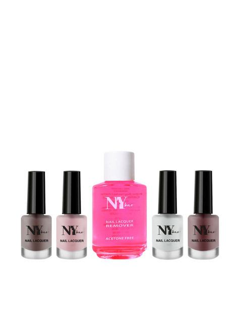 

NY Bae Women Set of 5 Lacquers & Nail Lacquer Remover 54 ml, Multi