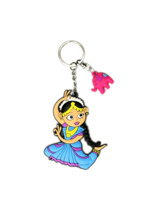 

Chumbak Blue & Yellow Bharatanatyam Keychain