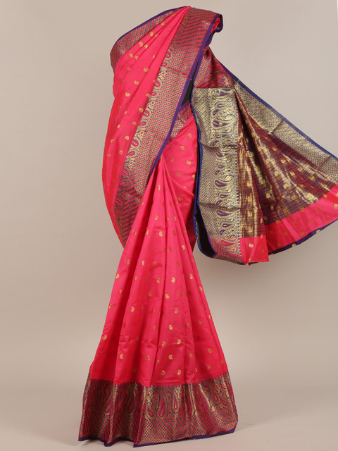 

Pothys Coral Paisley Zari Saree