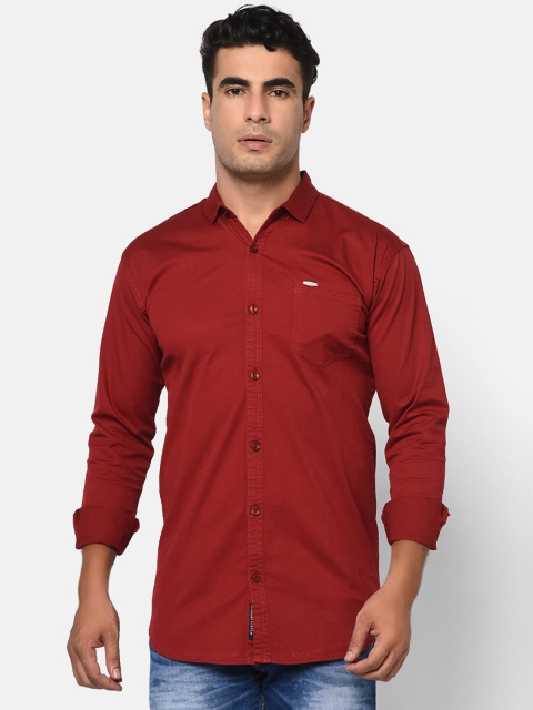 

V2 Value & Variety Men Maroon Slim Fit Casual Shirt
