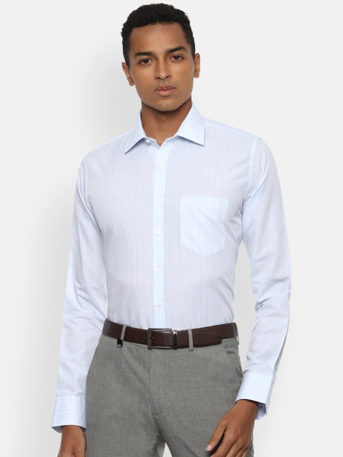 

Van Heusen Men Blue Slim Fit Grid Tattersall Checks Checked Casual Shirt