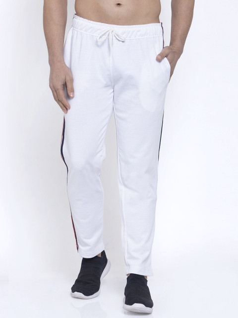 

NEUDIS Men White Solid Cotton Lounge Pants