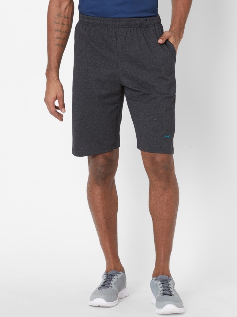 

Black Panther Men Grey Mid-Rise Sports Shorts