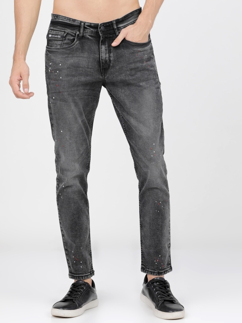 

Ecko Unltd Men Black Tapered Fit Low Distress Heavy Fade Jeans