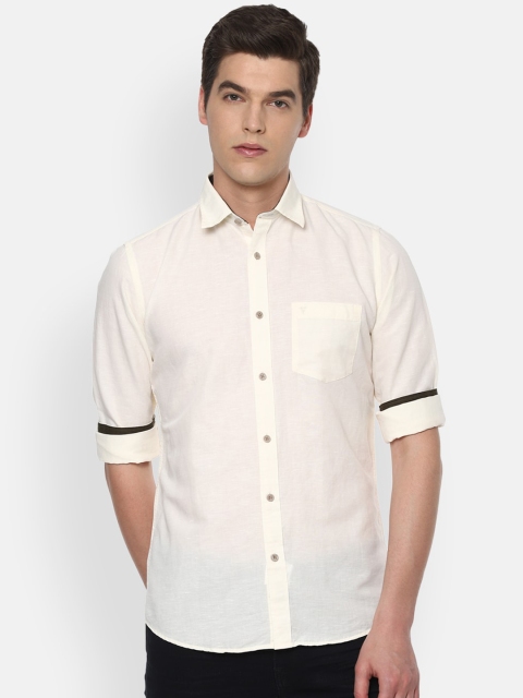 

Van Heusen Sport Men Cream Slim Fit Casual Shirt