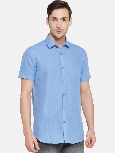 

Monte Carlo Men Blue Casual Shirt