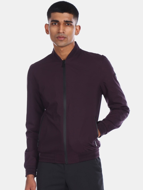 

U S Polo Assn Men Purple Sporty Jacket
