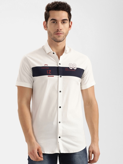 

V2 Value & Variety Men White Slim Fit Casual Shirt