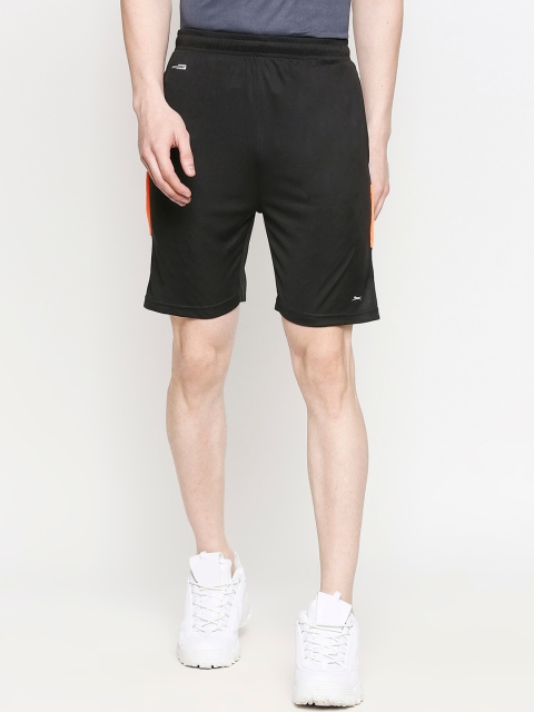 

Black Panther Men Black Mid-Rise Sports Shorts
