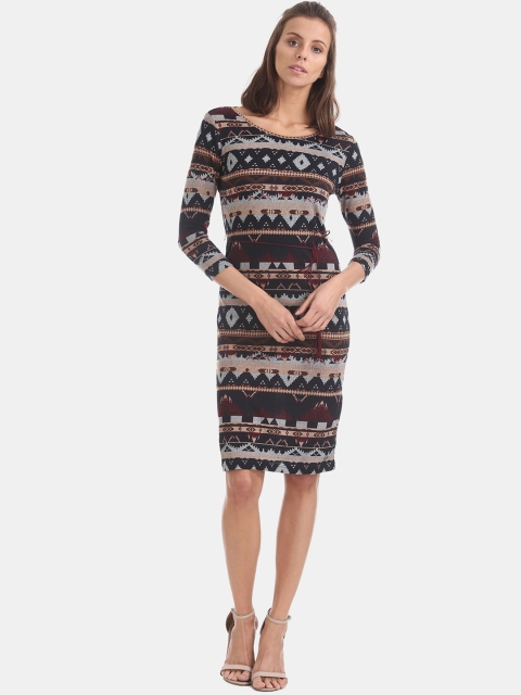 

U S Polo Assn Grey Tribal Sheath Dress