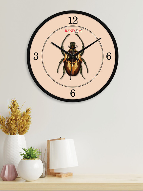 

RANDOM Pink Printed Contemporary Wall Clock