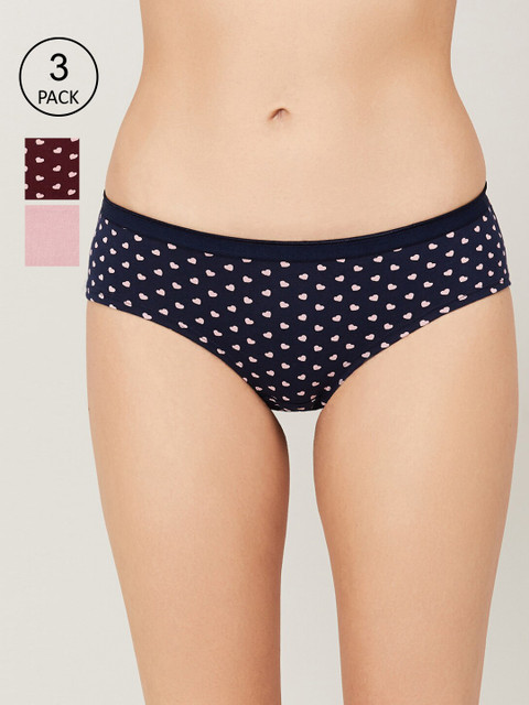 

Ginger by Lifestyle Women Pack Of 3 Assorted Hipster Briefs 8903733222027