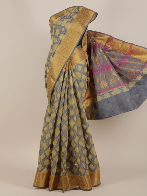 

Pothys Beige & Grey Woven Design Saree