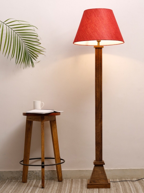 

Fabindia Red Contemporary Table Lamp Shade