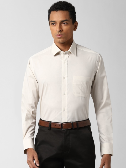 

Peter England Men Beige Formal Shirt