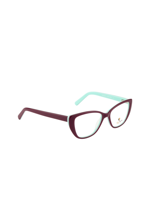 

Ted Smith Women Purple & Green Full Rim Cateye Frames