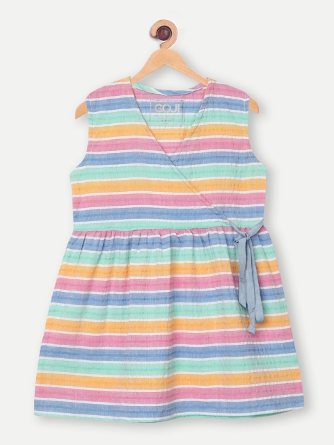 

GOJI Multi Striped A-Line Dress