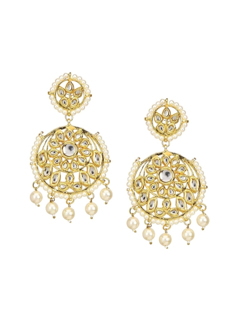 

Runjhun Gold Contemporary Chandbalis Earrings