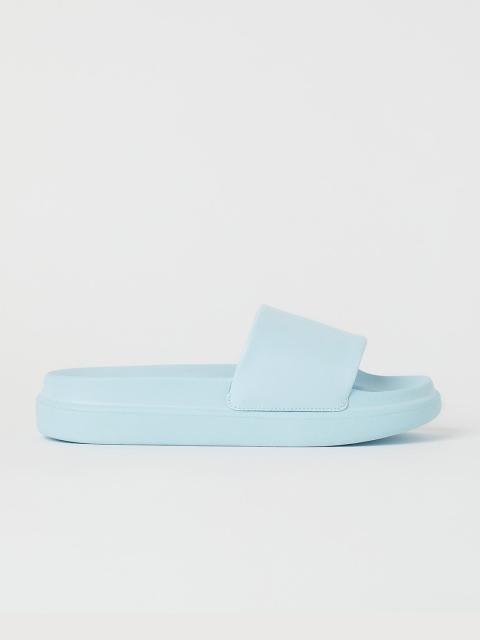 

H&M Women Turquoise Blue Platform Pool Shoes