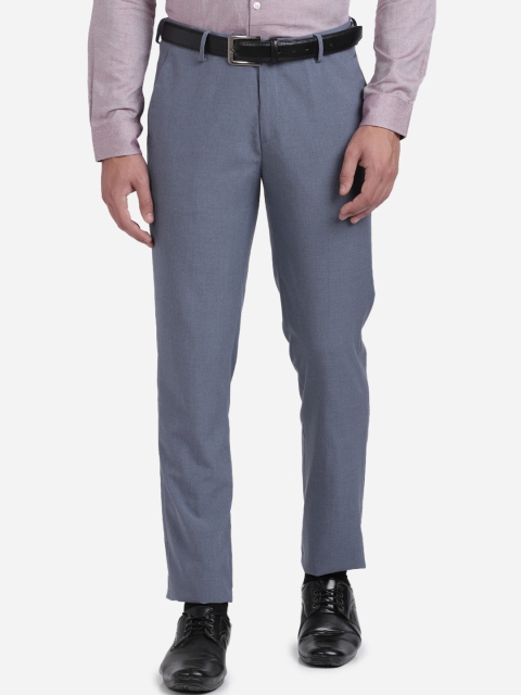 

Crocodile Men Blue Slim Fit Formal Trousers