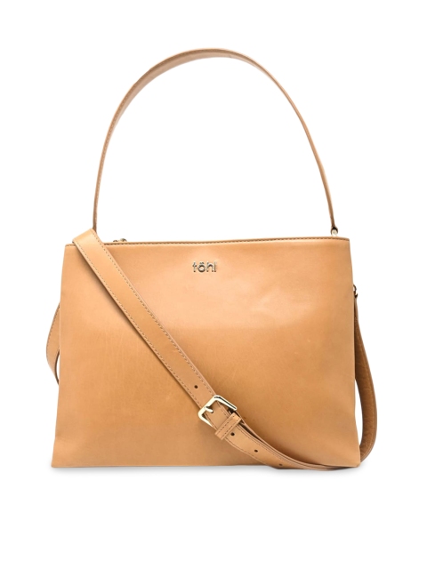 

tohl Tan Leather Shopper Shoulder Bag