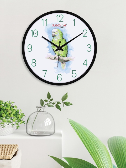 

RANDOM Black & White Printed Contemporary 24.1 cm Analogue Wall Clock