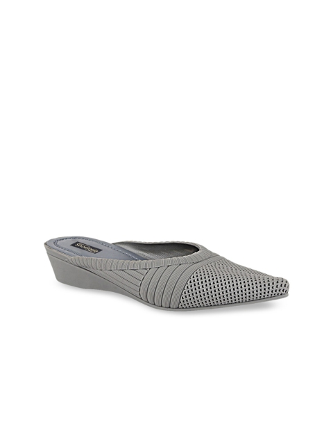 

Shoetopia Women Grey Mules Flats