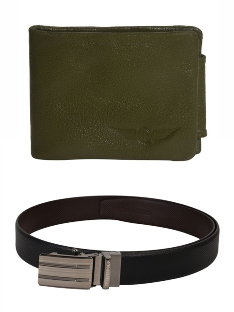 

CHRISTOPOLO Men Leather Accessory Gift Set, Black