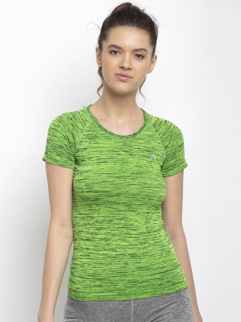 

Active Soul Women Green Slim Fit T-shirt