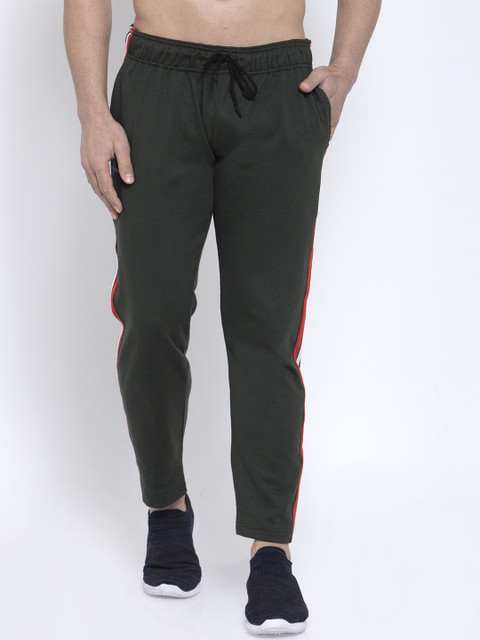 

NEUDIS Men Olive Solid Cotton Lounge Pants