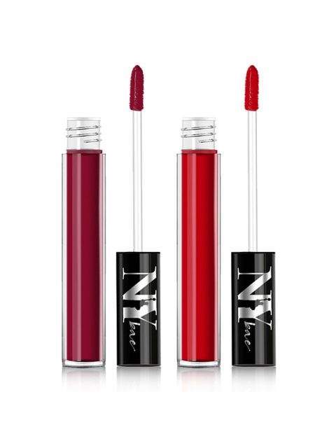 

NY Bae Red & Maroon Set of 2 Liquid Lipstick- Miranda's First Kiss & Promiscuity Queen