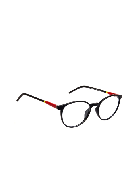 

Cardon Unisex Black & Red Colourblocked Full Rim Round Frames